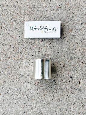 World Finds Fair Trade Concave Ring - Silver